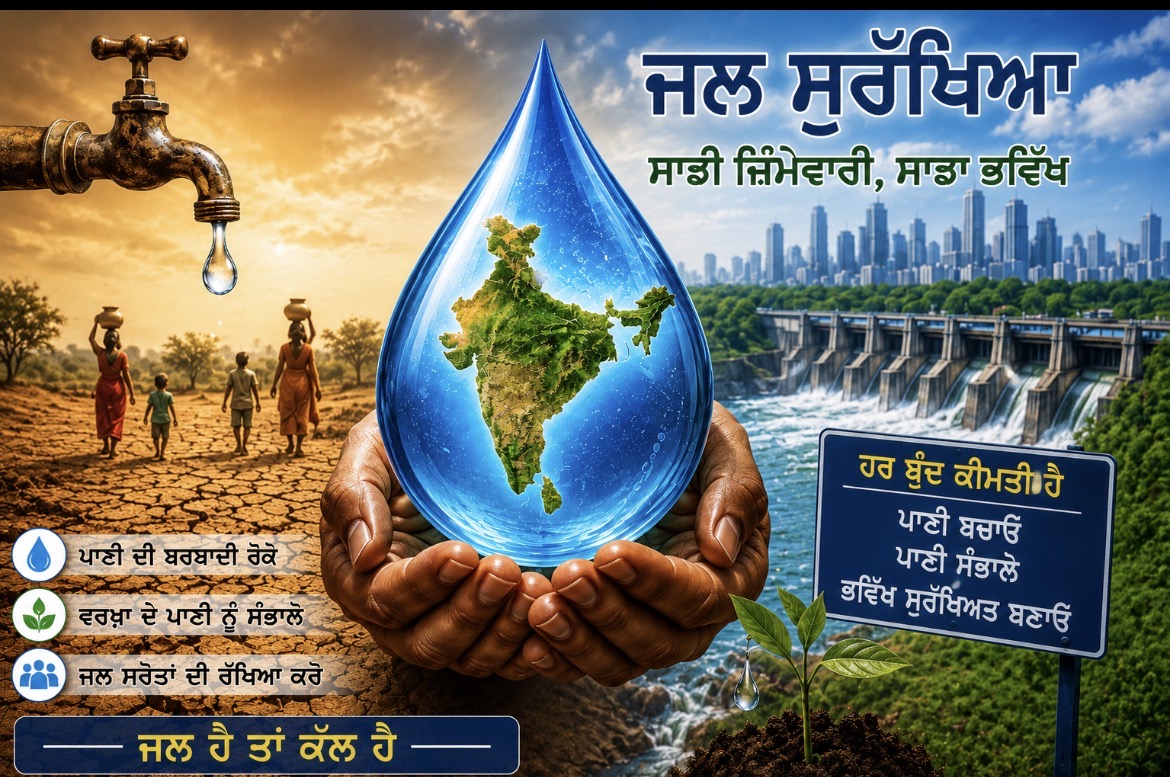 ਭਾਰਤ ਲਈ ਜਲ ਸੁਰੱਖਿਆ ਹੁਣ ਸਭ ਤੋਂ ਵੱਡੀ ਰਾਸ਼ਟਰੀ ਤਰਜੀਹ